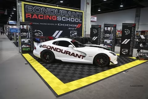 Event Bodenbelag mit Ribtrax Platten Citrus Yellow und Black