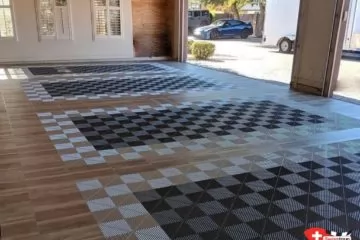 Garage mit Ribtrax und Vinyltrax Garage mit Ribtrax und Vinyltrax