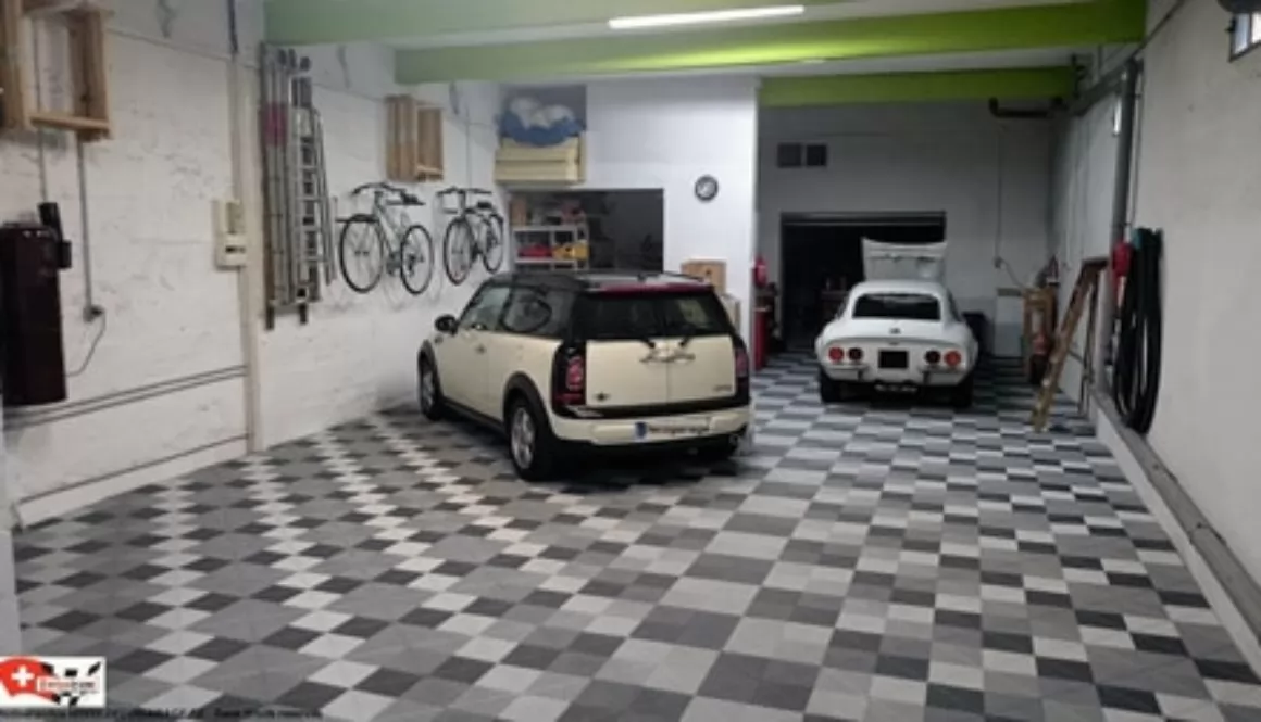 Garagenbodenbelag RIBTRAX Pearl Silver - Slate Grey Garagenbodenbelag RIBTRAX Pearl Silver - Slate Grey