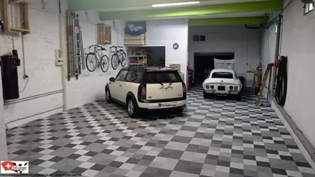 Garagenbodenbelag RIBTRAX Pearl Silver - Slate Grey