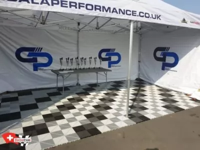 Paddock-Bodenplatten Motorsport Paddockboden bei Rennsportstand