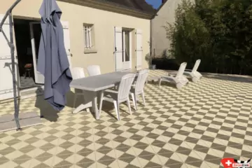 Elfenbeinfarbene Bodenplatten Elfenbeinfarbene Bodenplatten